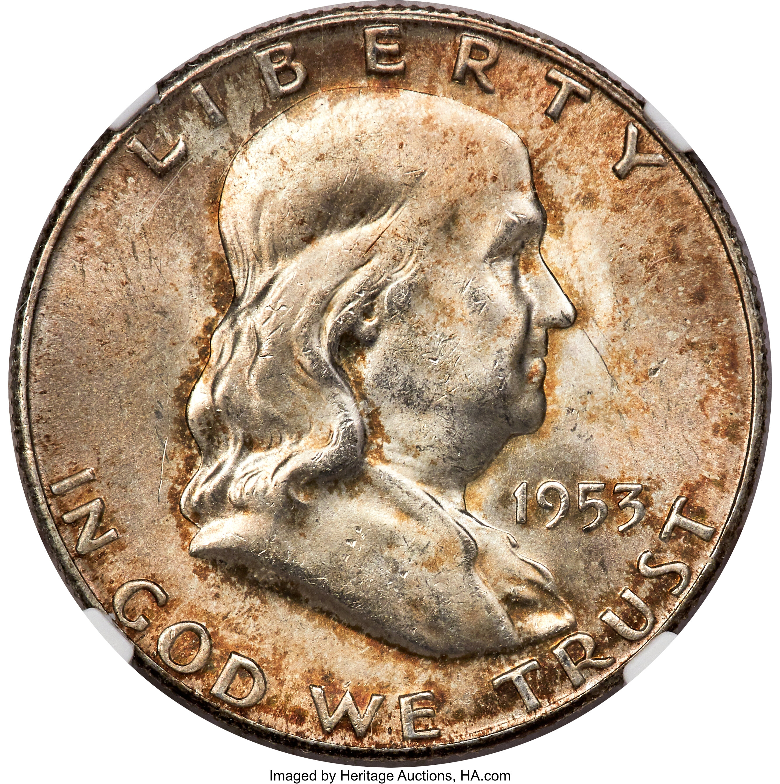 image for: 1953-S 50C MS64 Full Bell Lines NGC....