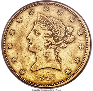 image for: 1841-O $10 XF45 PCGS. Variety 1....