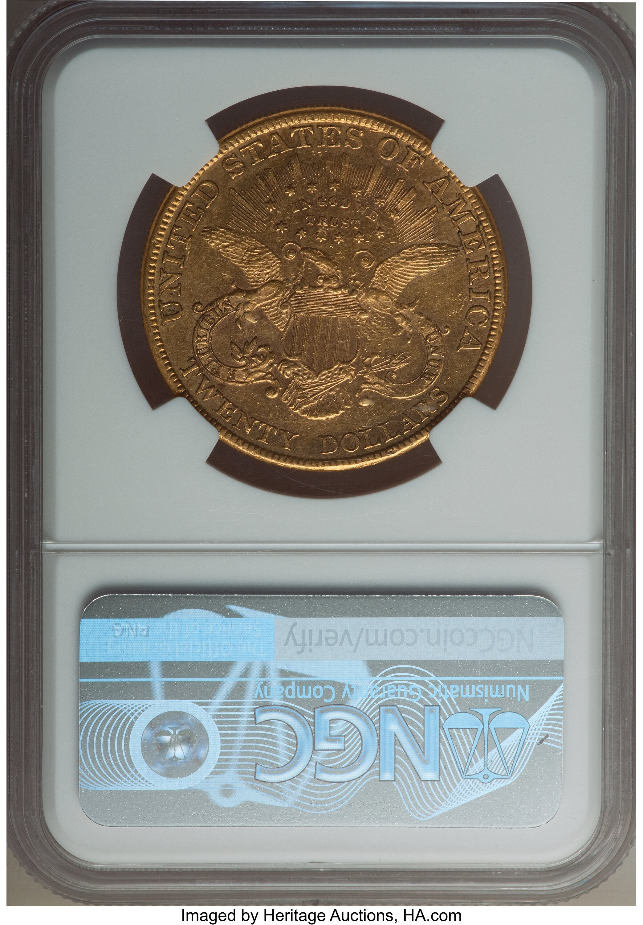 image for: 1886 $20 AU53 NGC....