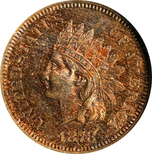 image for: 1878 Indian Cent. Proof-64 BN (NGC). OH.
