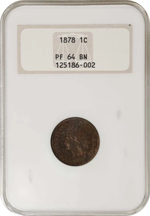 image for: 1878 Indian Cent. Proof-64 BN (NGC). OH.