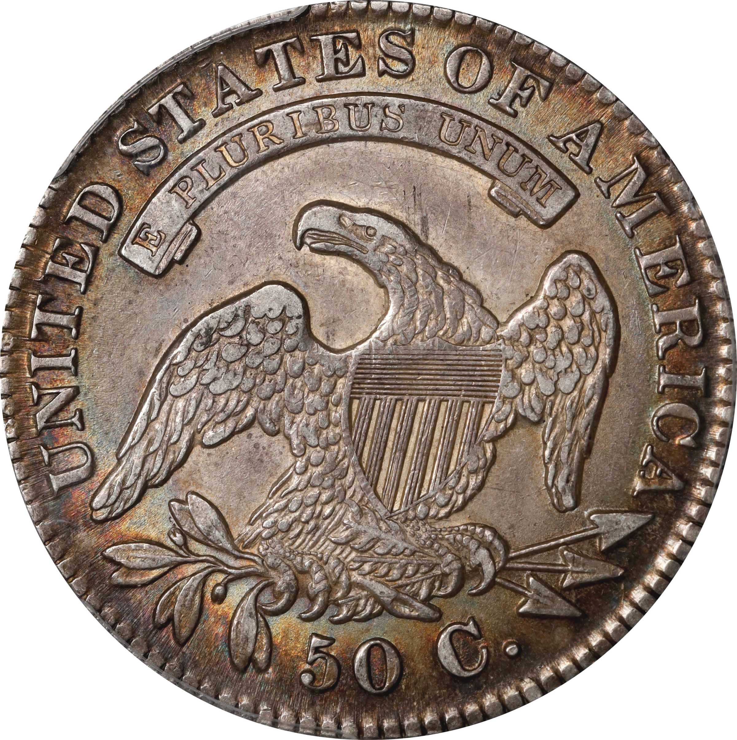 image for: 1830 Capped Bust Half Dollar. O-117. Small 0. AU-55 (PCGS).