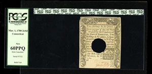 image for: Connecticut March 1, 1780 2s/6d PCGS New 60PPQ.