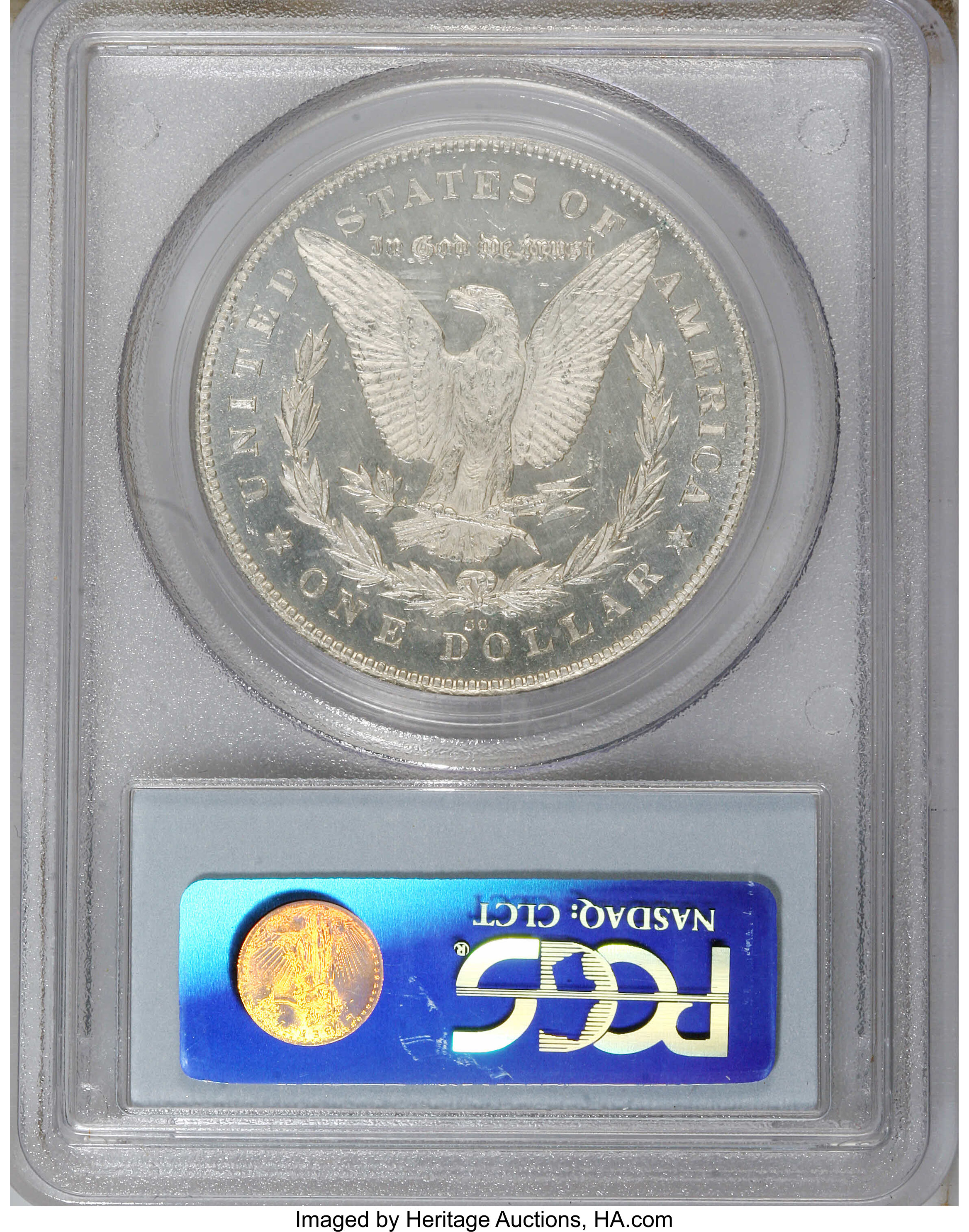 image for: 1880/79-CC $1 Reverse of 1878 MS64 Prooflike PCGS....