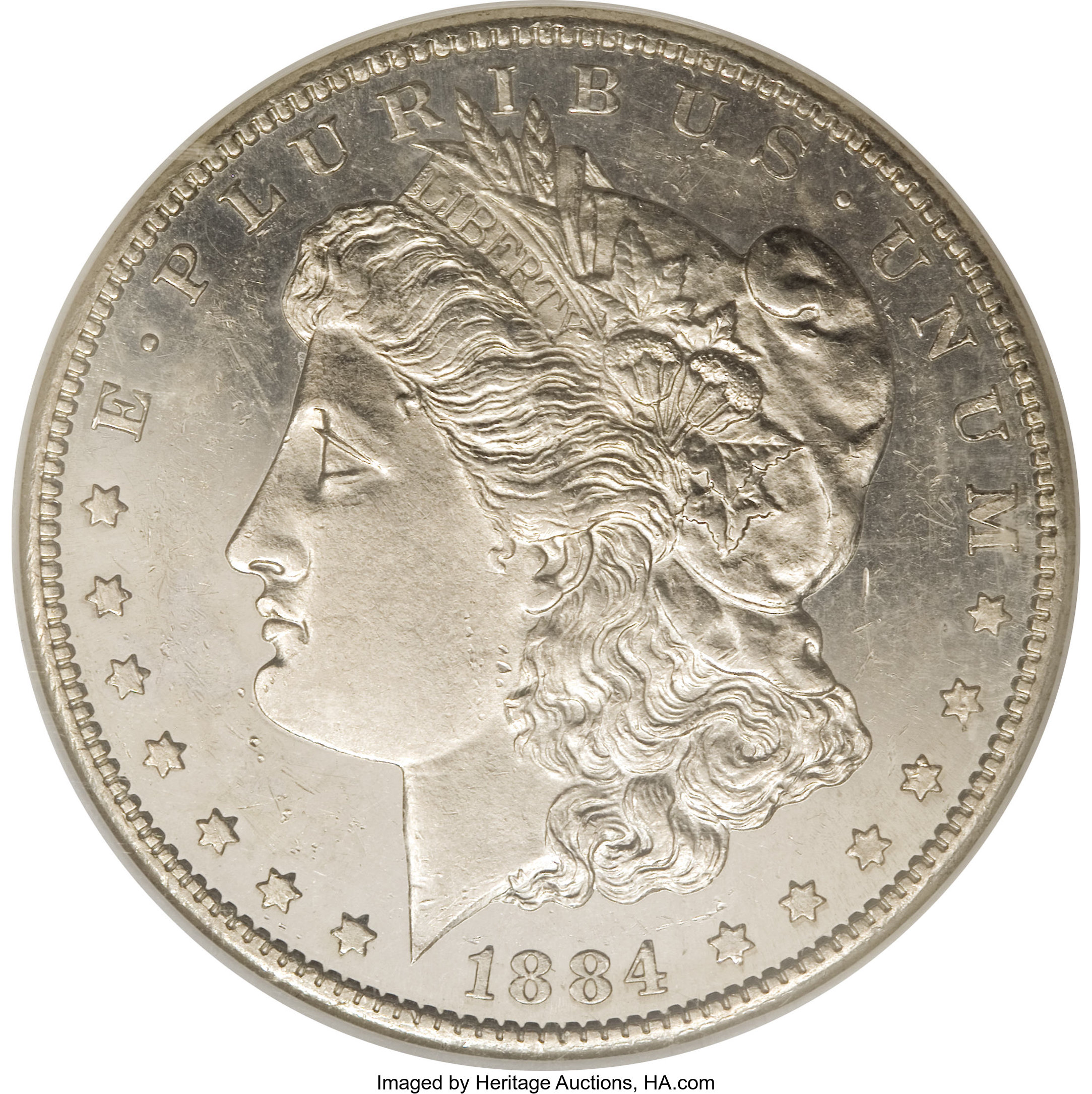 image for: 1884-S $1 MS61 Deep Mirror Prooflike NGC....