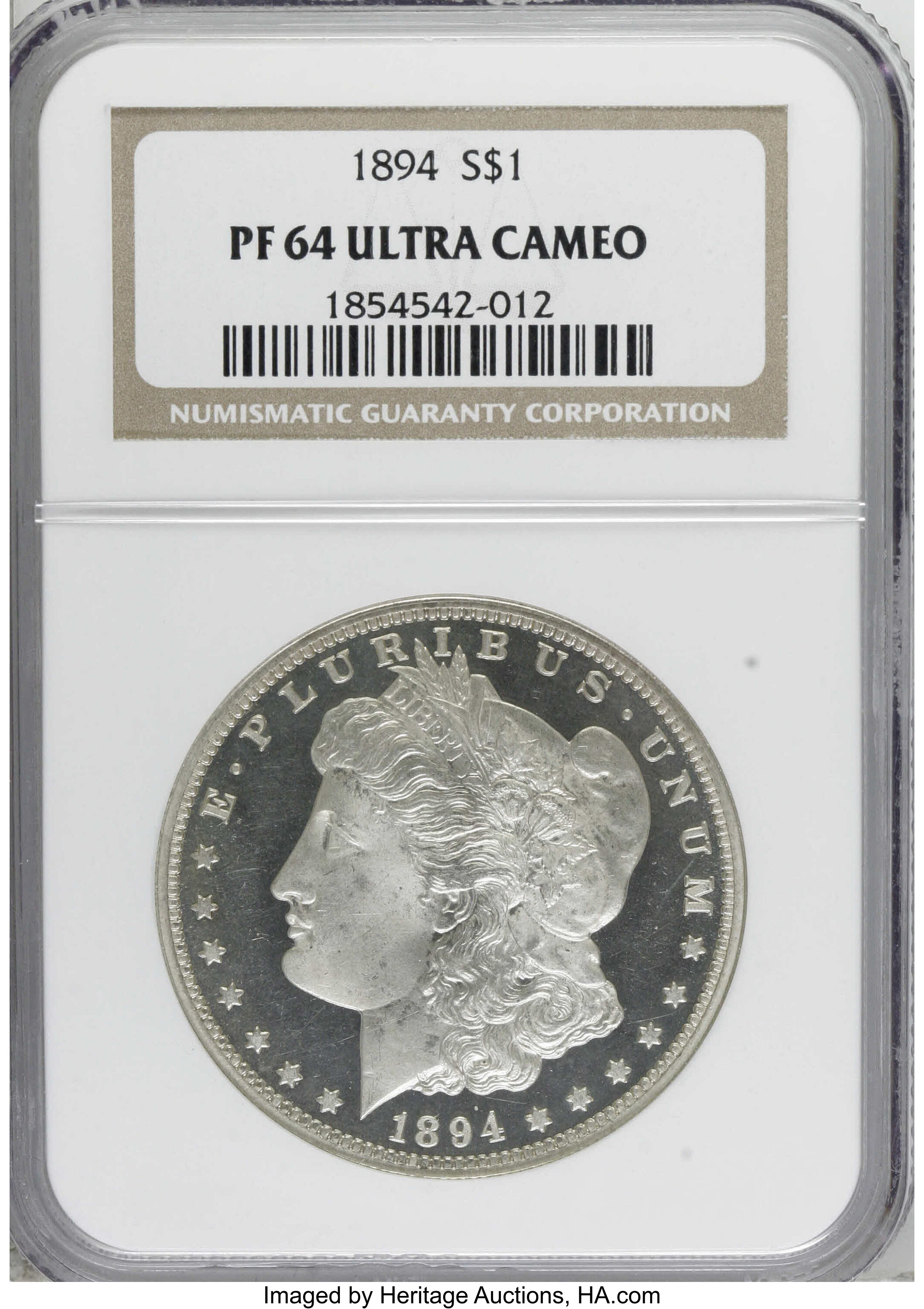 image for: 1894 $1 PR64 Ultra Cameo NGC....