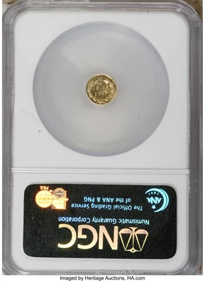 image for: 1865 25C Liberty Round 25 Cents, BG-802, Low R.5, MS64 NGC....