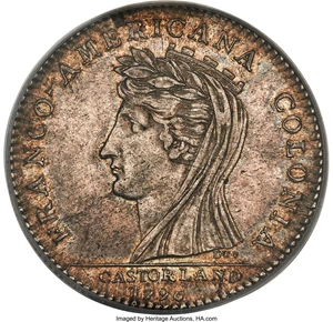 image for: 1796 Castorland Medal, Silver, AU55 PCGS. W-9100, R.5....