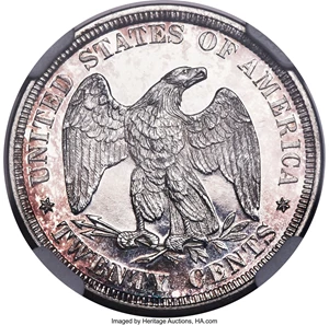 image for: 1875 20C PR64 Ultra Cameo NGC. BF-1, R.1....