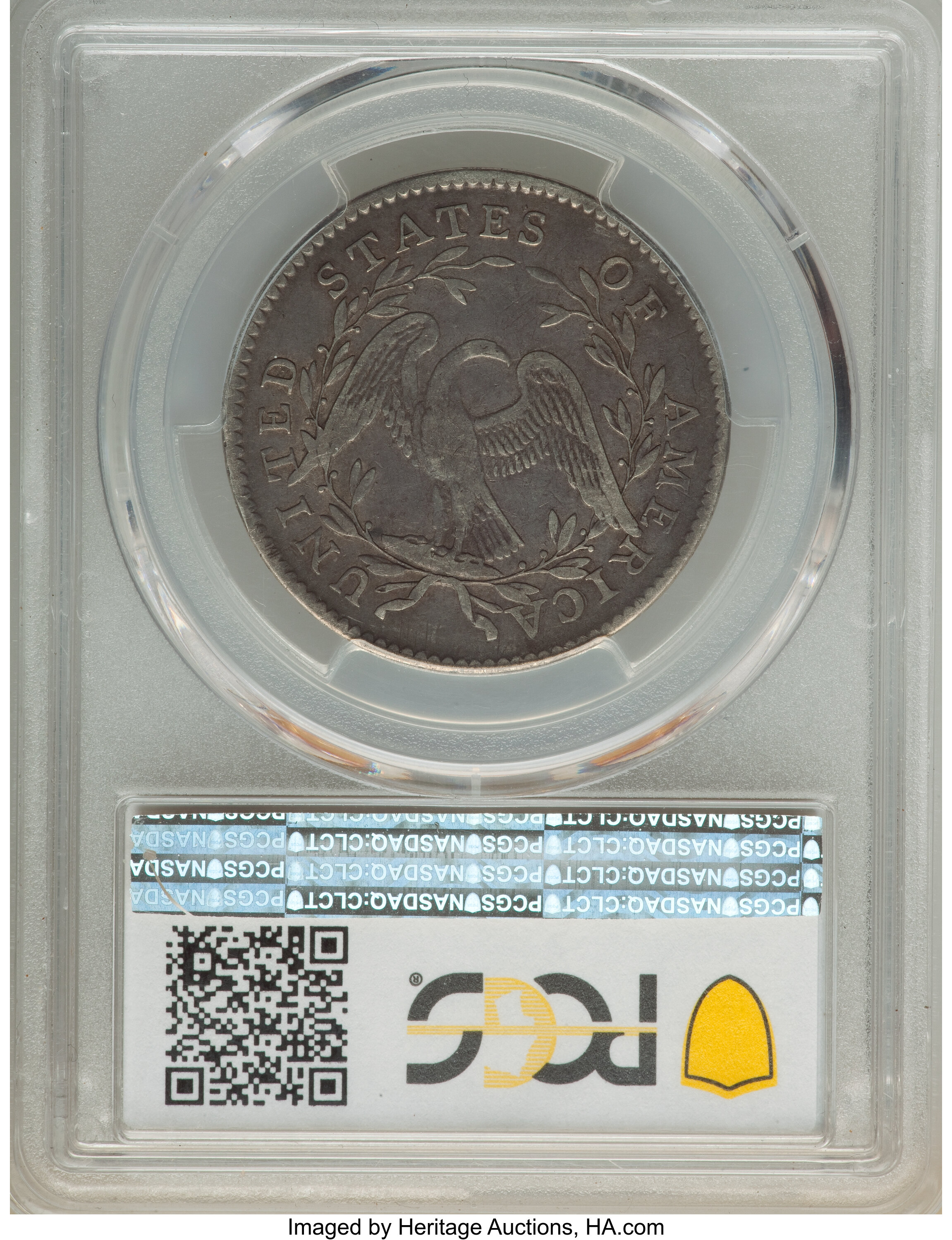 image for: 1795 50C 2 Leaves, O-117a, T-3, R.3, VF35 PCGS....