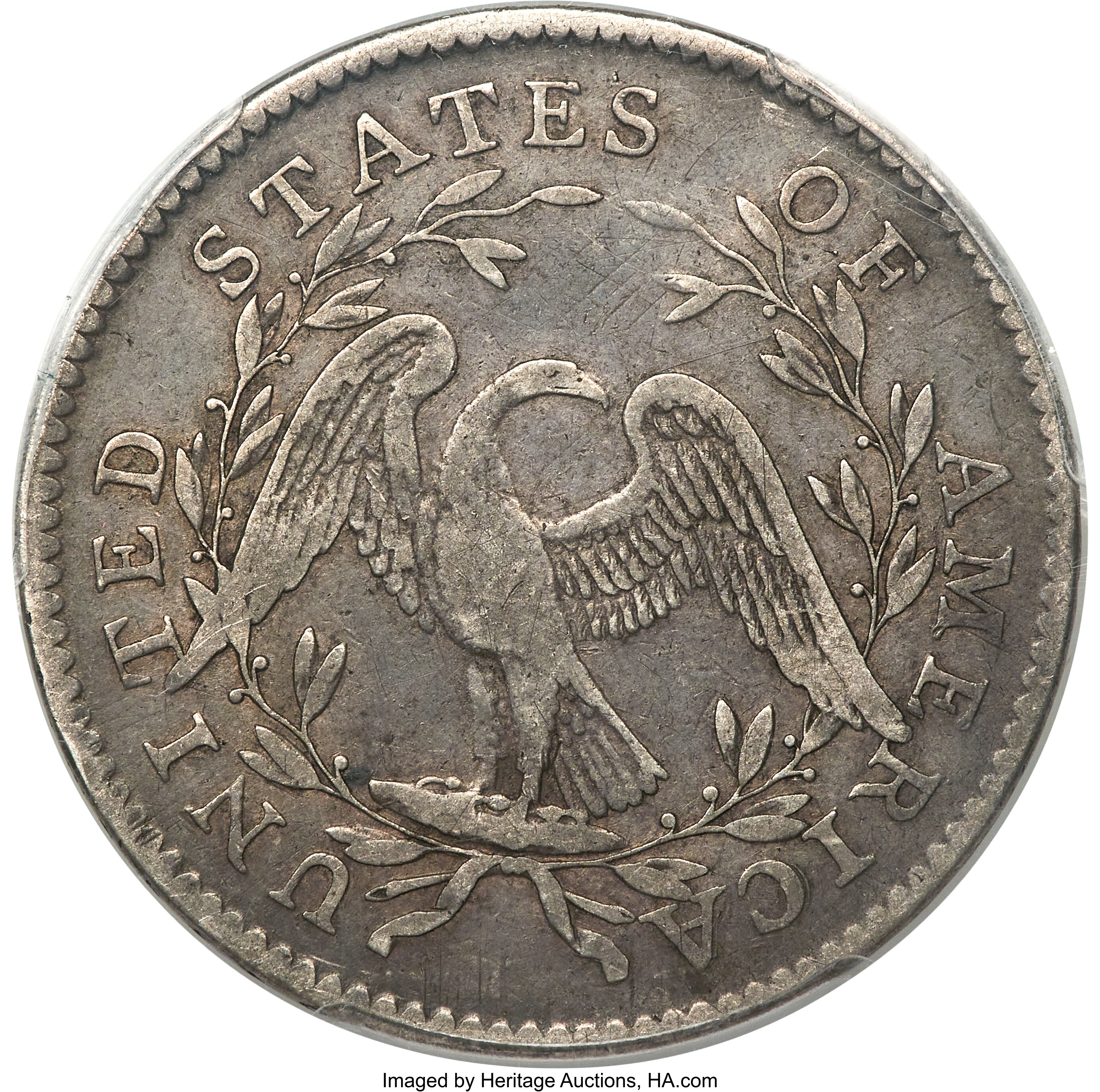 image for: 1795 50C 2 Leaves, O-117a, T-3, R.3, VF35 PCGS....