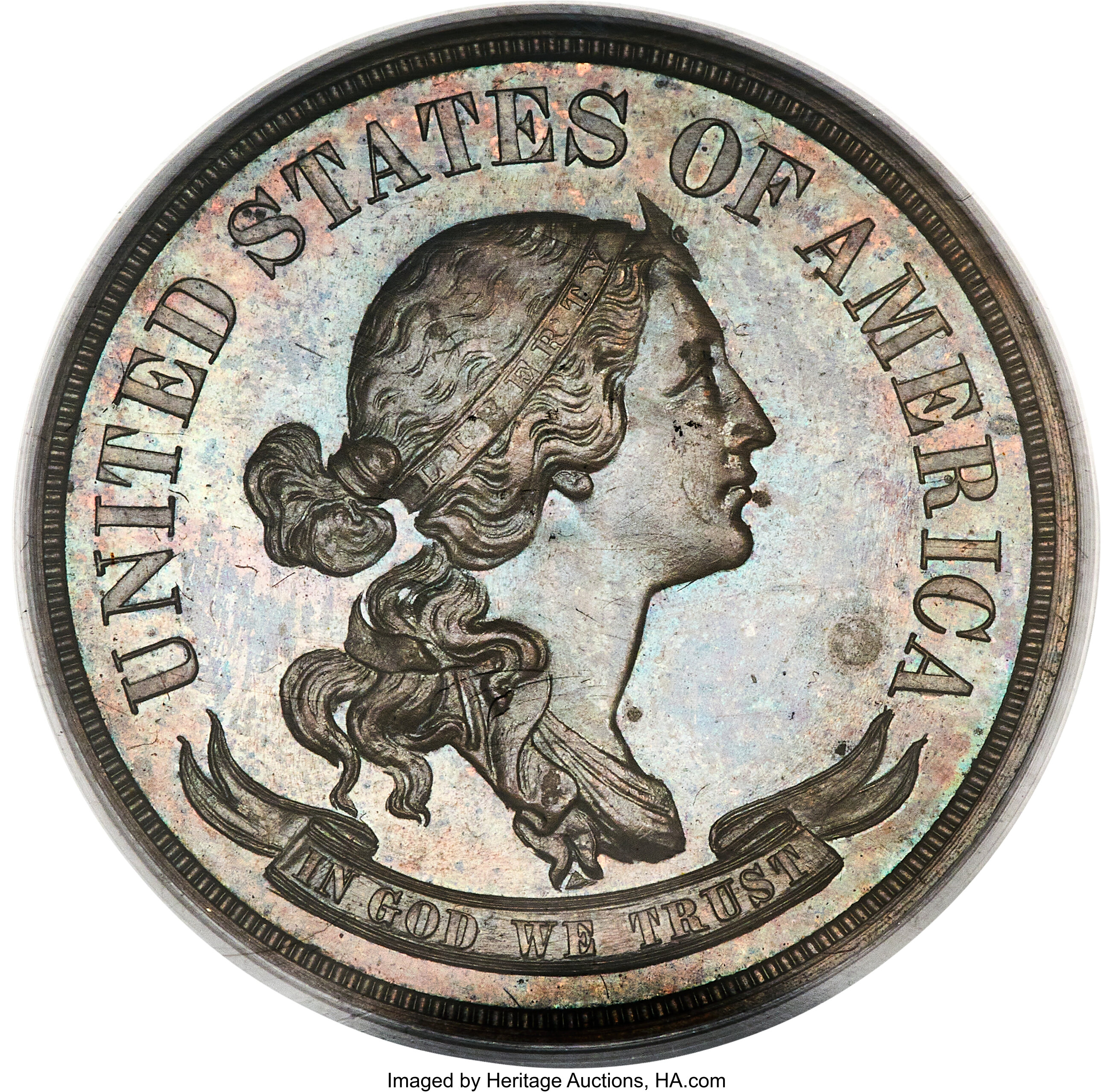 image for: 1870 50C Standard Silver Half Dollar, Judd-960, Pollock-1114, High R.7, PR64 Brown PCGS....
