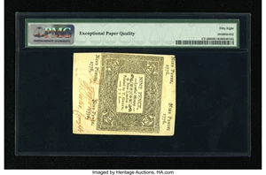 image for: Connecticut June 19, 1776 9d Uncancelled PMG Choice About Unc 58 EPQ.