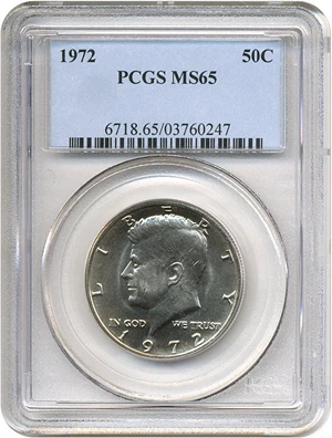 image for: 1972 50c PCGS MS65