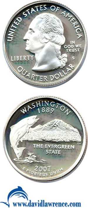 image for: 2007-S 25c Washington PCGS Proof 70 DCameo