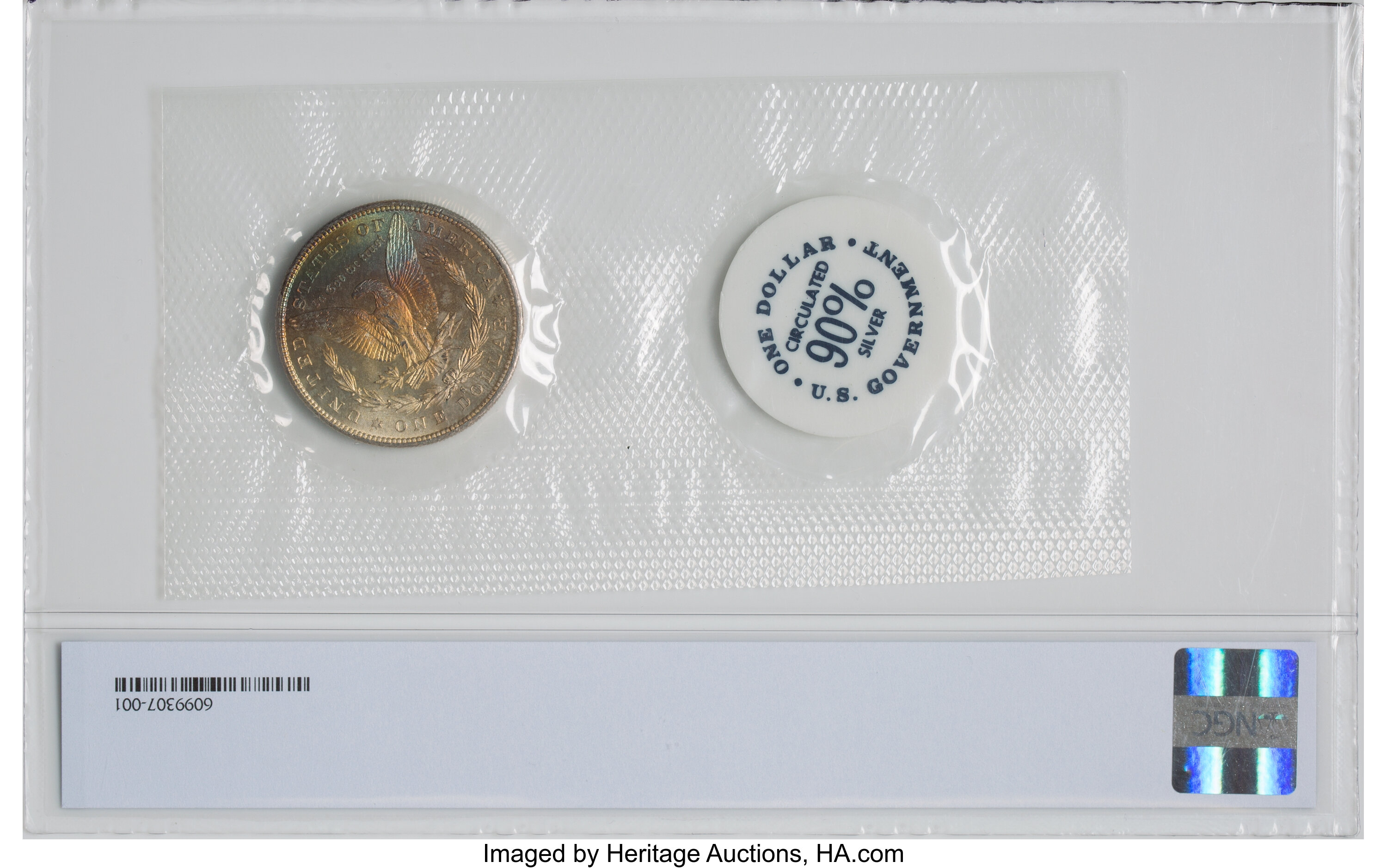 image for: 1879-S $1 GSA Soft Pack MS65 NGC. NGC Census: (91/74). PCGS Population: (4/3). CDN: $400 Whsle. Bid for NGC/PCGS MS65. Mint...