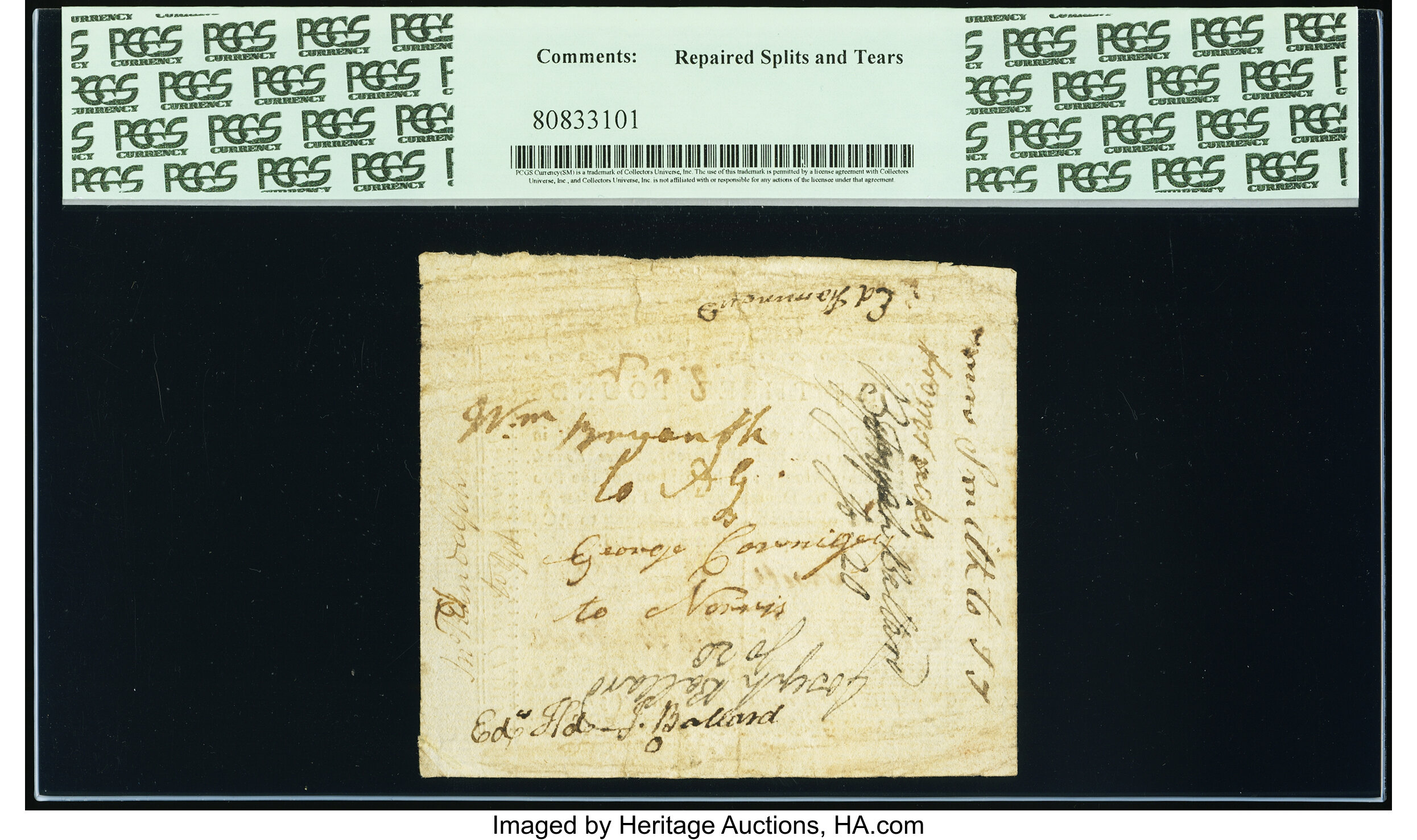 image for: North Carolina December, 1768 £3 PCGS Extremely Fine 40....