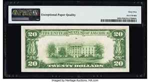 image for: Fr. 2050-F $20 1928 Federal Reserve Note. PMG Gem Uncirculated 65 EPQ....