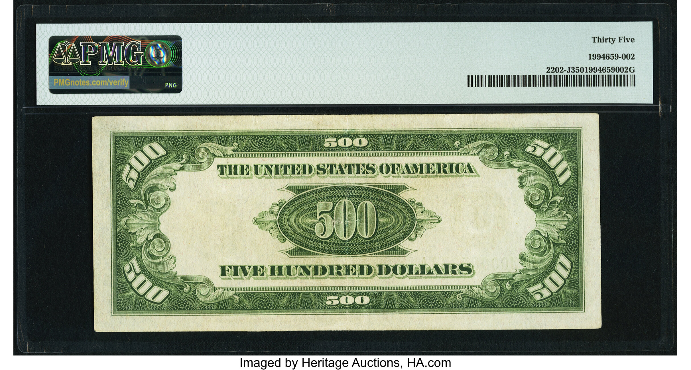 image for: Fr. 2202-J $500 1934A Federal Reserve Note. PMG Choice Very Fine 35....