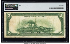 image for: Fr. 762 $2 1918 Federal Reserve Bank Note PMG Very Fine 25....