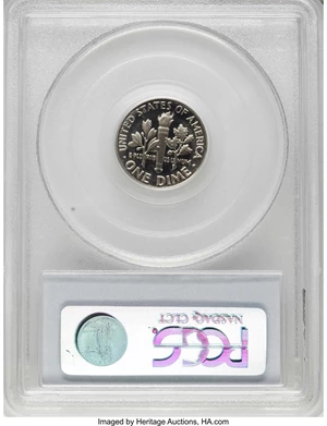 image for: 1967 10C SMS MS67 Deep Cameo PCGS. PCGS Population (9/2). NGC Census: (14/10). (#95242)...