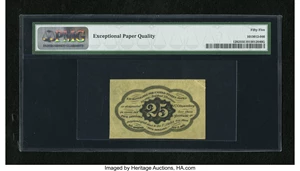 image for: Fr. 1282 25c First Issue PMG About Uncirculated 55 EPQ....