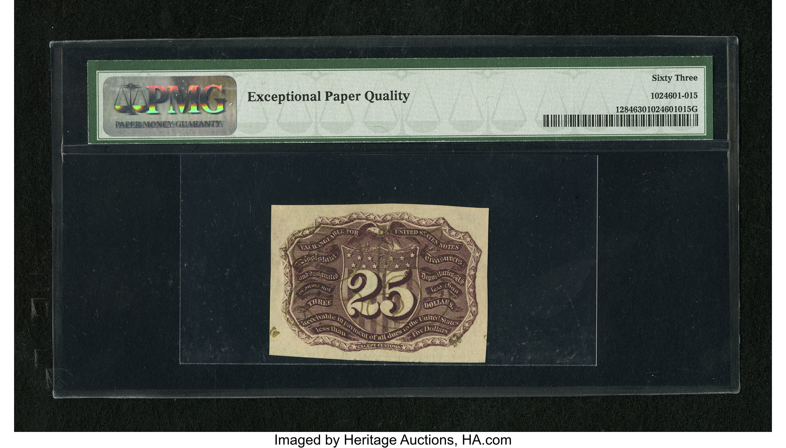 image for: Fr. 1284 25c Second Issue PMG Choice Uncirculated 63 EPQ....