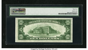 image for: Fr. 2006-A $10 1934A Federal Reserve Note. PMG Choice Uncirculated 64....