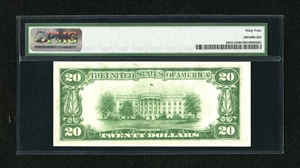image for: Fr. 2055-G $20 1934A Mule Federal Reserve Note. PMG Choice Uncirculated 64....