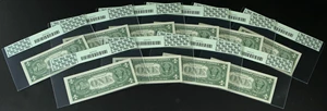 image for: Fr. 1619* $1 1957 Silver Certificate Stars. Ten Consecutive Examples. PCGS Gem New 66PPQ....