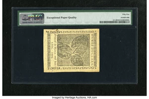 image for: Continental Currency January 14, 1779 $3 PMG About Uncirculated 55 EPQ....