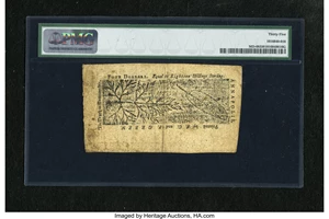 image for: Maryland April 10, 1774 $4 PMG Choice Very Fine 35.