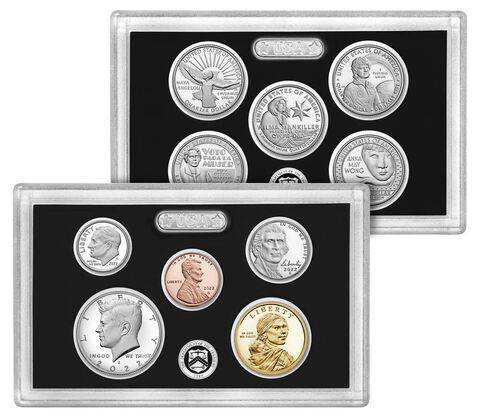 2022-S 1c-$1 Silver Proof Set, 10 Coins PR