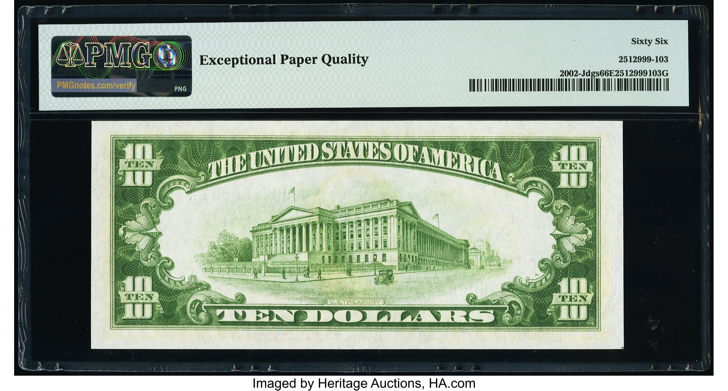 image for: Fr. 2002-J $10 1928B Federal Reserve Note. PMG Gem Uncirculated 66 EPQ....
