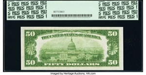 image for: Fr. 2101-H $50 1928A Federal Reserve Note. PCGS Very Choice New 64PPQ....