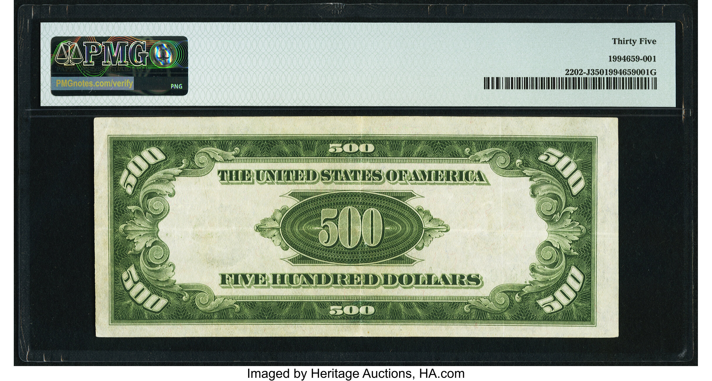 image for: Fr. 2202-J $500 1934A Federal Reserve Note. PMG Choice Very Fine 35....