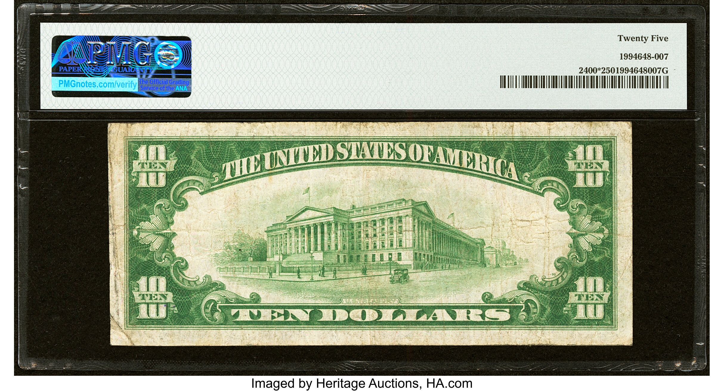 image for: Fr. 2400* $10 1928 Gold Certificate Star. PMG Very Fine 25....