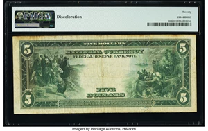 image for: Fr. 804 $5 1918 Federal Reserve Bank Note PMG Very Fine 20....
