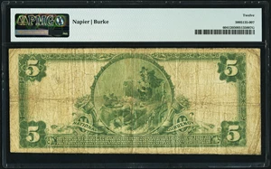 image for: Stevens Point, WI - $5 1902 Plain Back Fr. 604 The Citizens National Bank Ch. # 4912 PMG Fine 12....