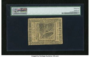 image for: Continental Currency May 10, 1775 $5 PMG Very Fine 25....