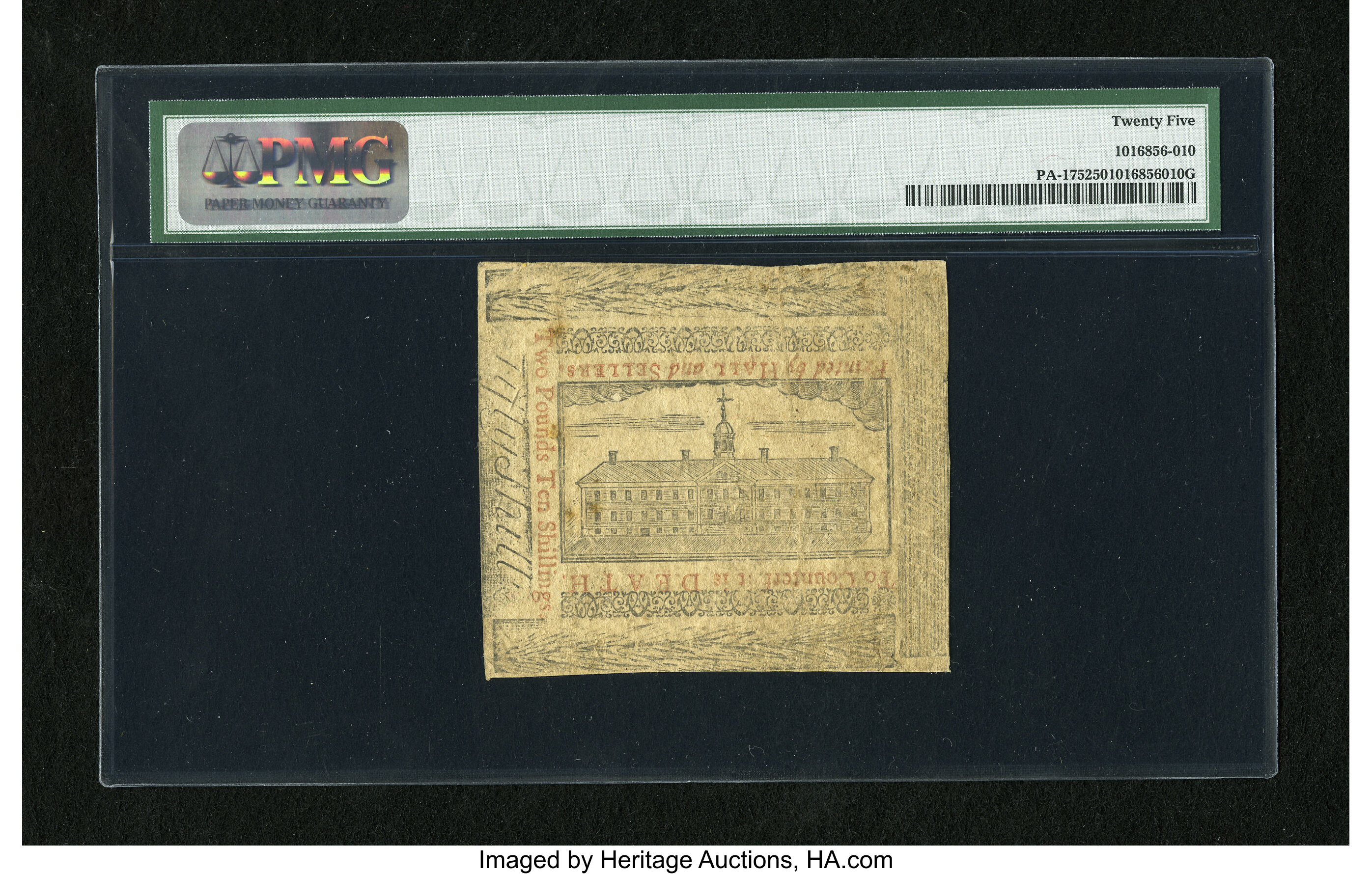 image for: Pennsylvania April 10, 1775 50s PMG Very Fine 25....