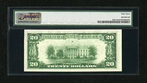 image for: Fr. 2055-G $20 Mule 1934A Federal Reserve Note. PMG Choice Uncirculated 63....