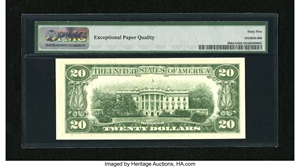 image for: Fr. 2064-G $20 1950E Federal Reserve Note. PMG Gem Uncirculated 65 EPQ....