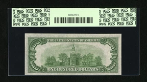 image for: Fr. 2153-B $100 1934A Mule Federal Reserve Note. PCGS Choice New 63....