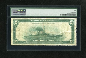 image for: Fr. 774 $2 1918 Federal Reserve Bank Note PMG Very Good 10....