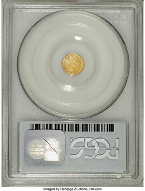 image for: 1871 25C Liberty Round 25 Cents, BG-837, R.7, MS63 PCGS. This is the single-finest PCGS-certified example of the rare BG-83...