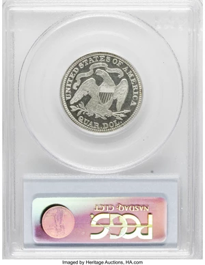 image for: 1891 25C PR64 Deep Cameo PCGS. The 1891 quarter saw 600 proofs made, a goodly number of which have apparently survived to t...