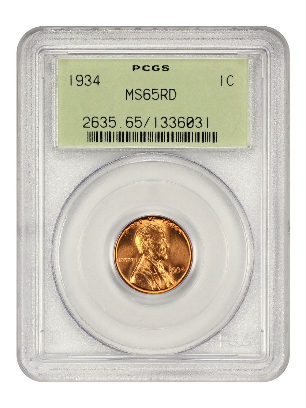 1934 1c MS RD MS62 RD thumbnail 23