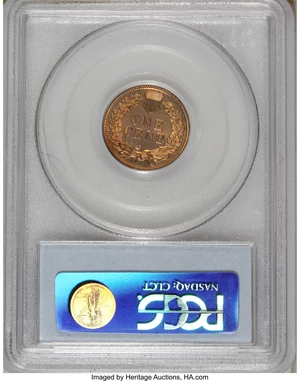 image for: 1880 1C PR66 Red Cameo PCGS. Every design element is boldly rendered on this beautiful Premium Gem proof. The surfaces are ...