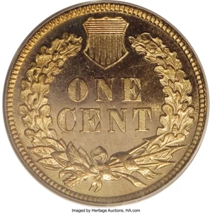 image for: 1880 1C PR66 Red Cameo PCGS. Every design element is boldly rendered on this beautiful Premium Gem proof. The surfaces are ...